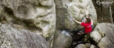 Tom working on "Noir Desir"